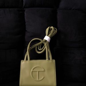 Telfar small drab shopping bag
